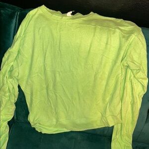 Lime Green Long Sleeve Top